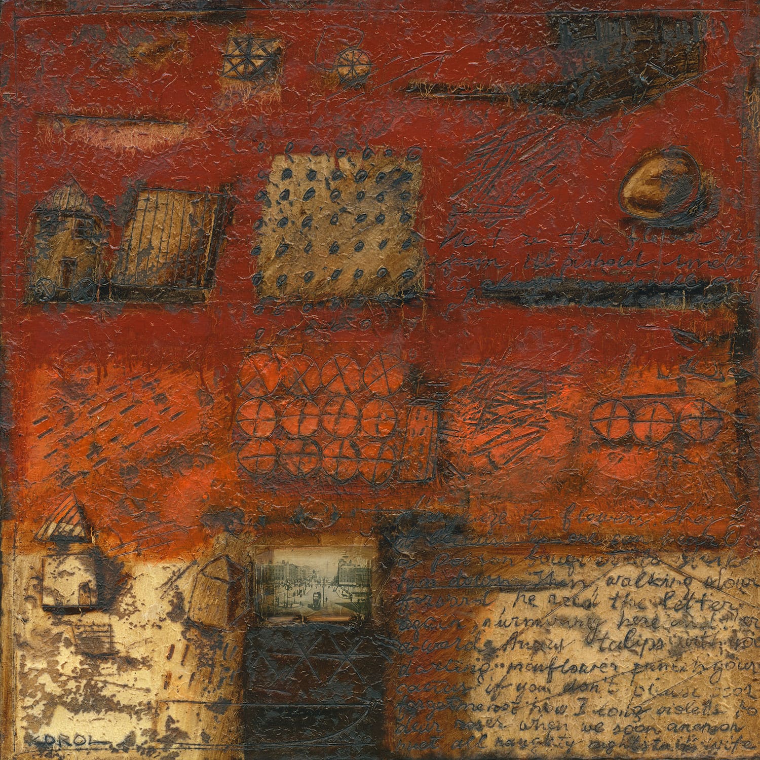 abstract painting by Irish artist Korol